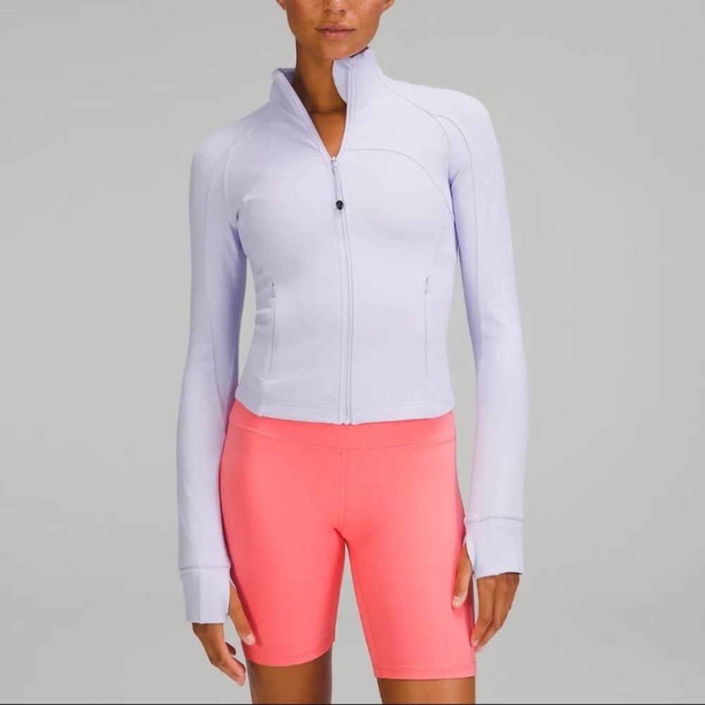 Lululemon Nulu cropped define jacket pastel blue size 10